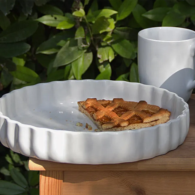 Asa Germany | Grande Scalloped Tart Dish - White