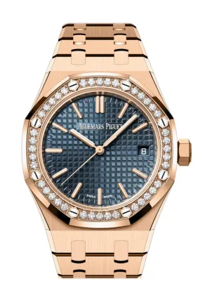 Audemars Piguet Royal Oak Blue Dial Rose Gold 15551OR.ZZ.13560OR.02