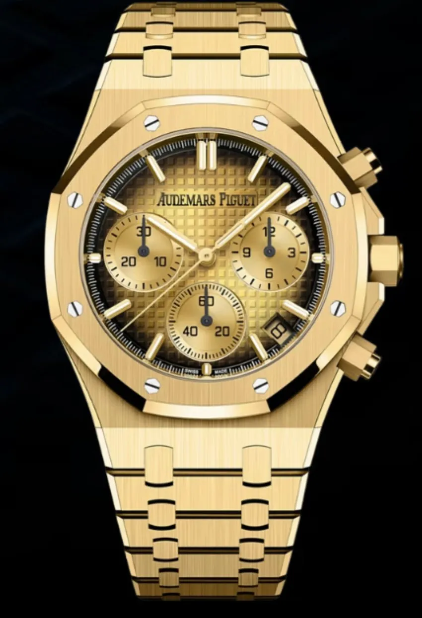 Audemars Piguet Royal Oak Chronograph Yellow Gold Smoked Champagne dial 26240BA.OO.1320BA.02