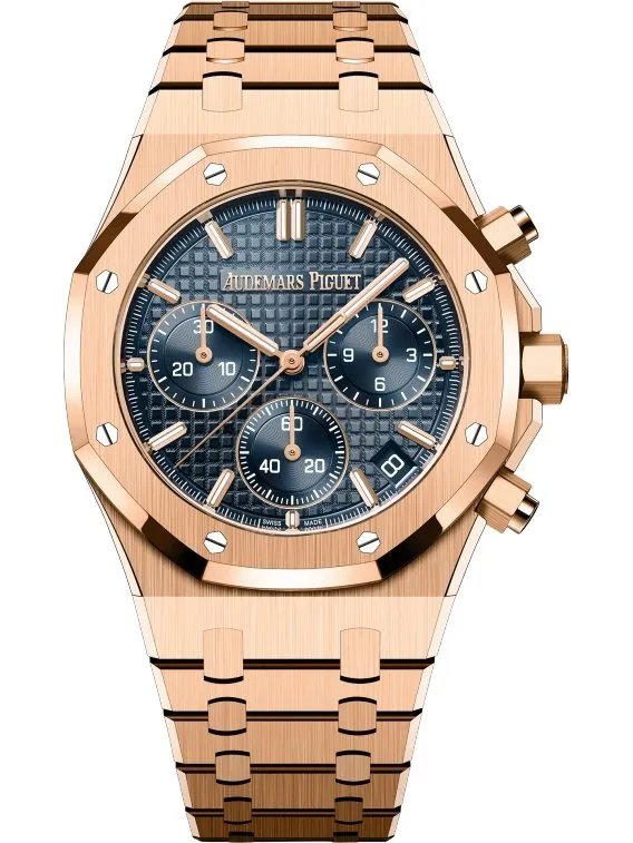 Audemars Piguet ROYAL OAK SELFWINDING CHRONOGRAPH “50TH ANNIVERSARY” Rose Gold Blue Dial REF#26240OR.OO.1320OR.01