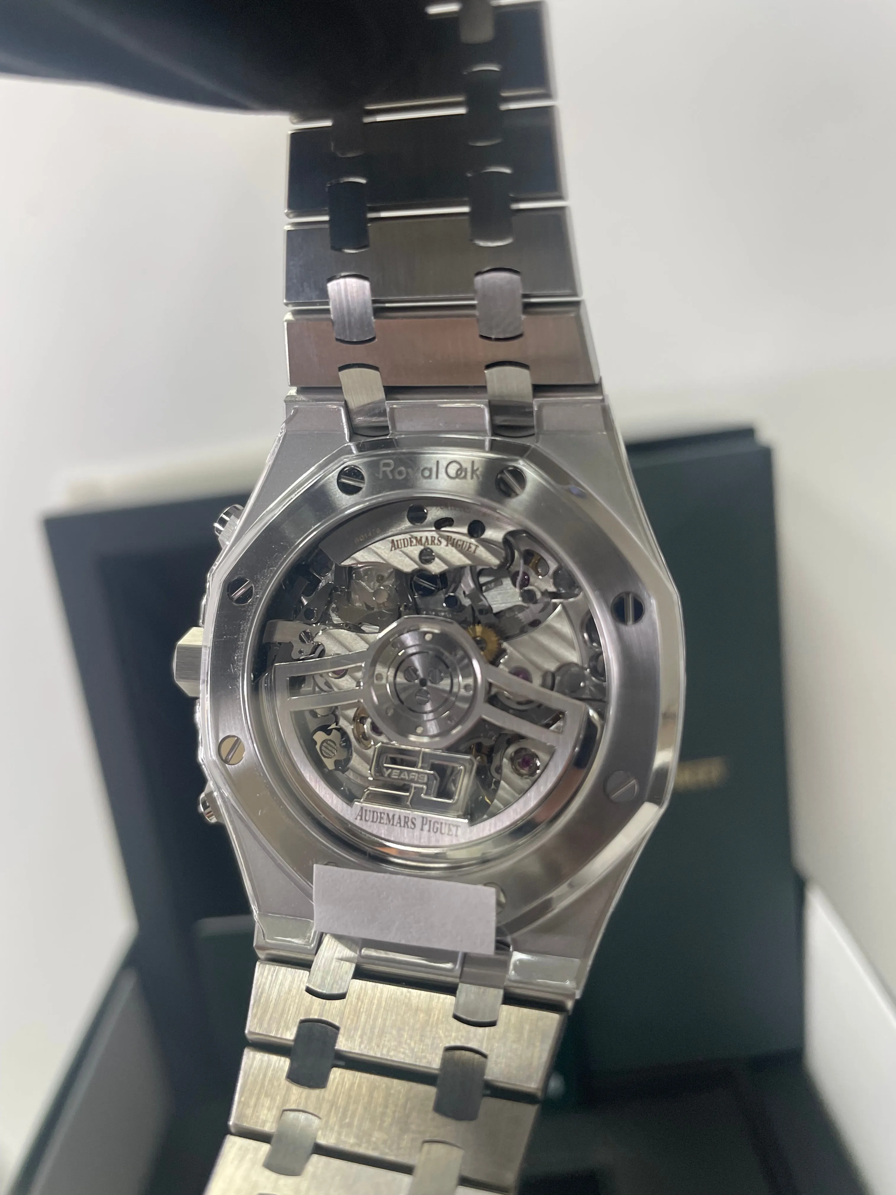 Audemars Piguet ROYAL OAK SELFWINDING CHRONOGRAPH “50TH ANNIVERSARY” STEEL BRACELET BLACK DIAL (Ref # 26240ST.OO.1320ST.02)