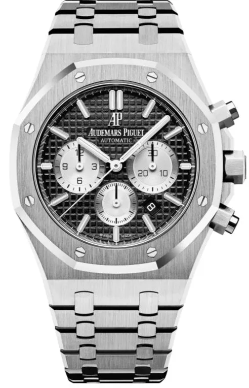 Audemars Piguet Royal Oak Selfwinding Chronograph/ Stainless Steel/ Black Dial/ White Sub-Dials (Ref#26331ST.OO.1220ST.02)