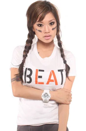 Beat LA (Women's White/Orange Tee)