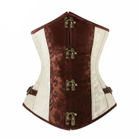 Brown and Ivory Corset