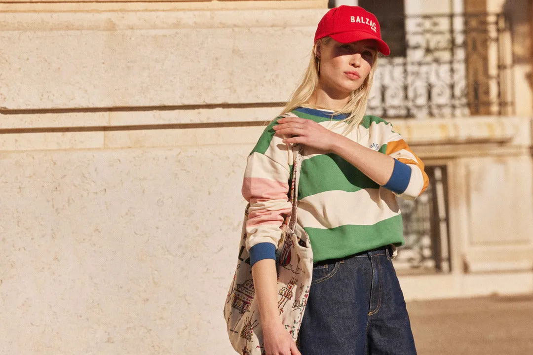 Casquette Espoir rouge & écru