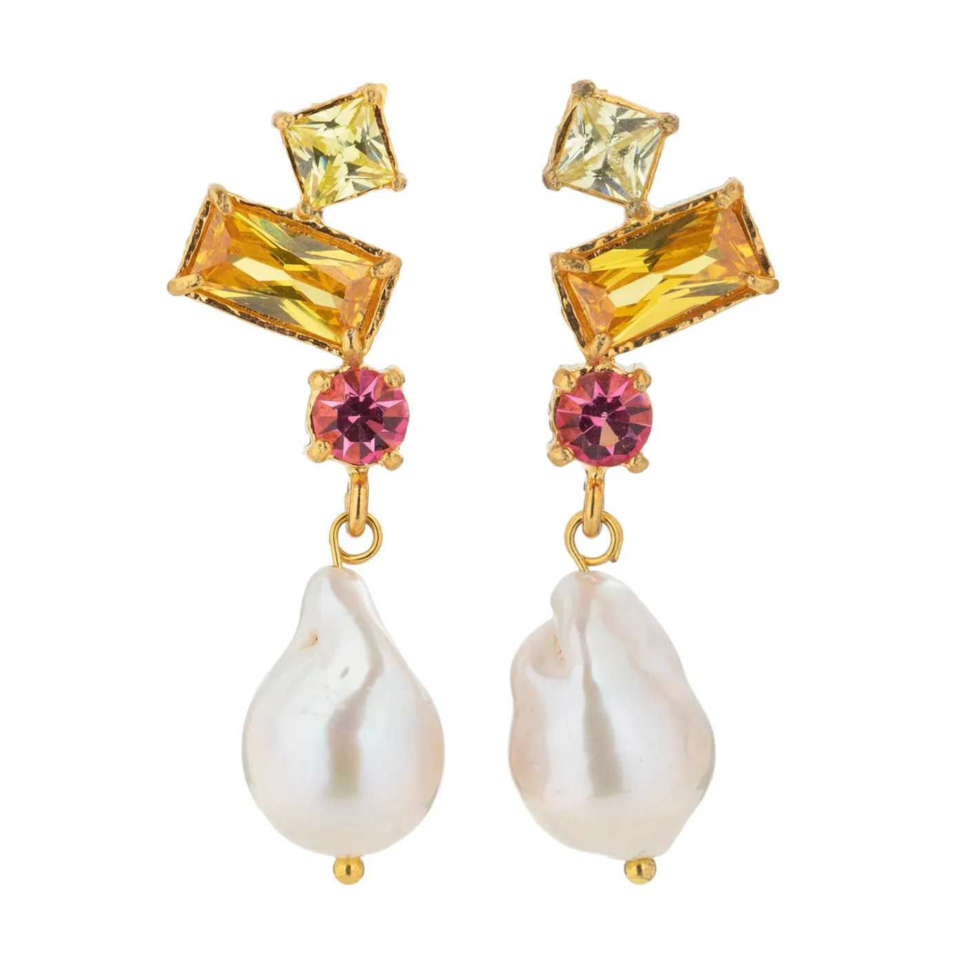 Christie Nicolaides Laia Earrings - Yellow