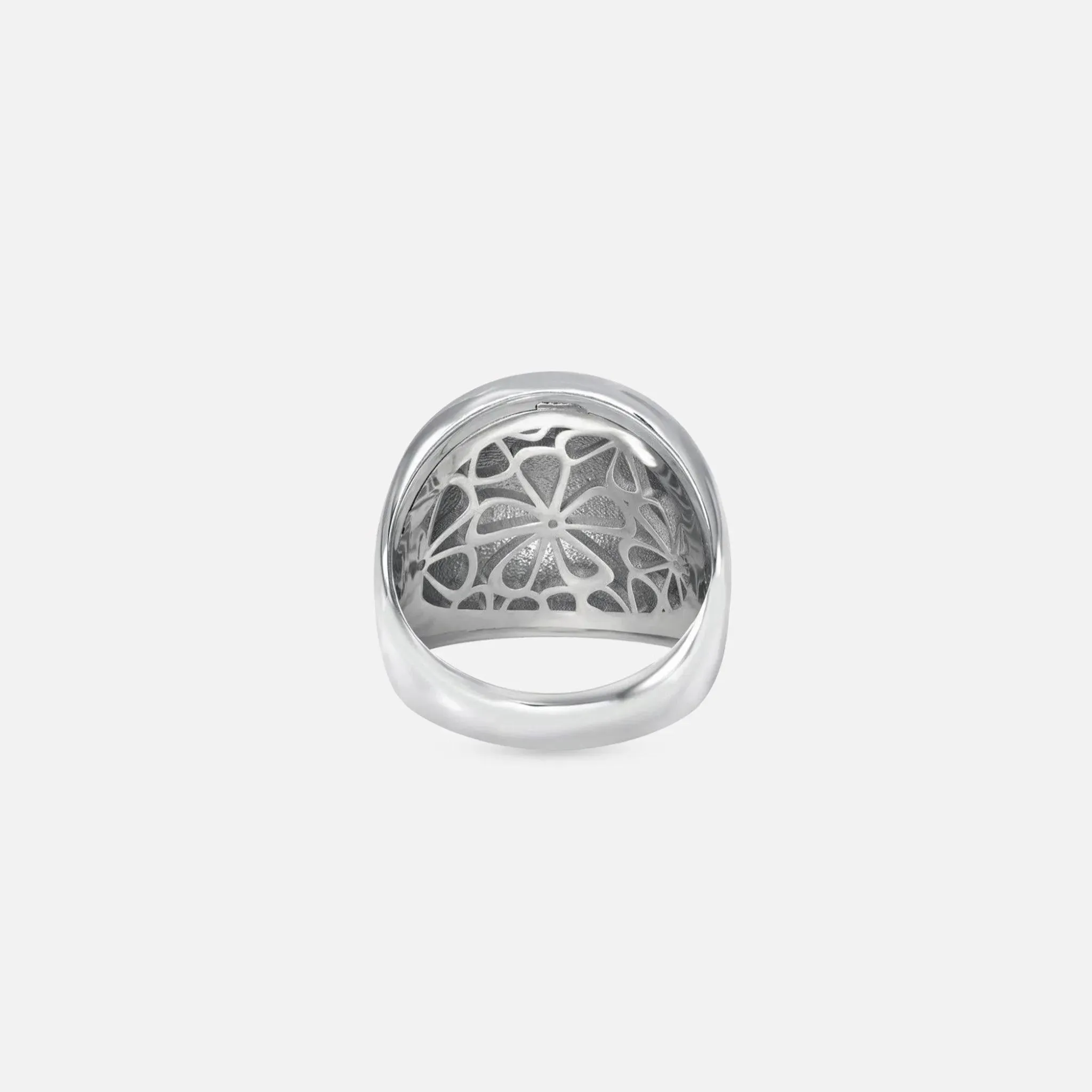 Dome Ring XL Sterling Silver