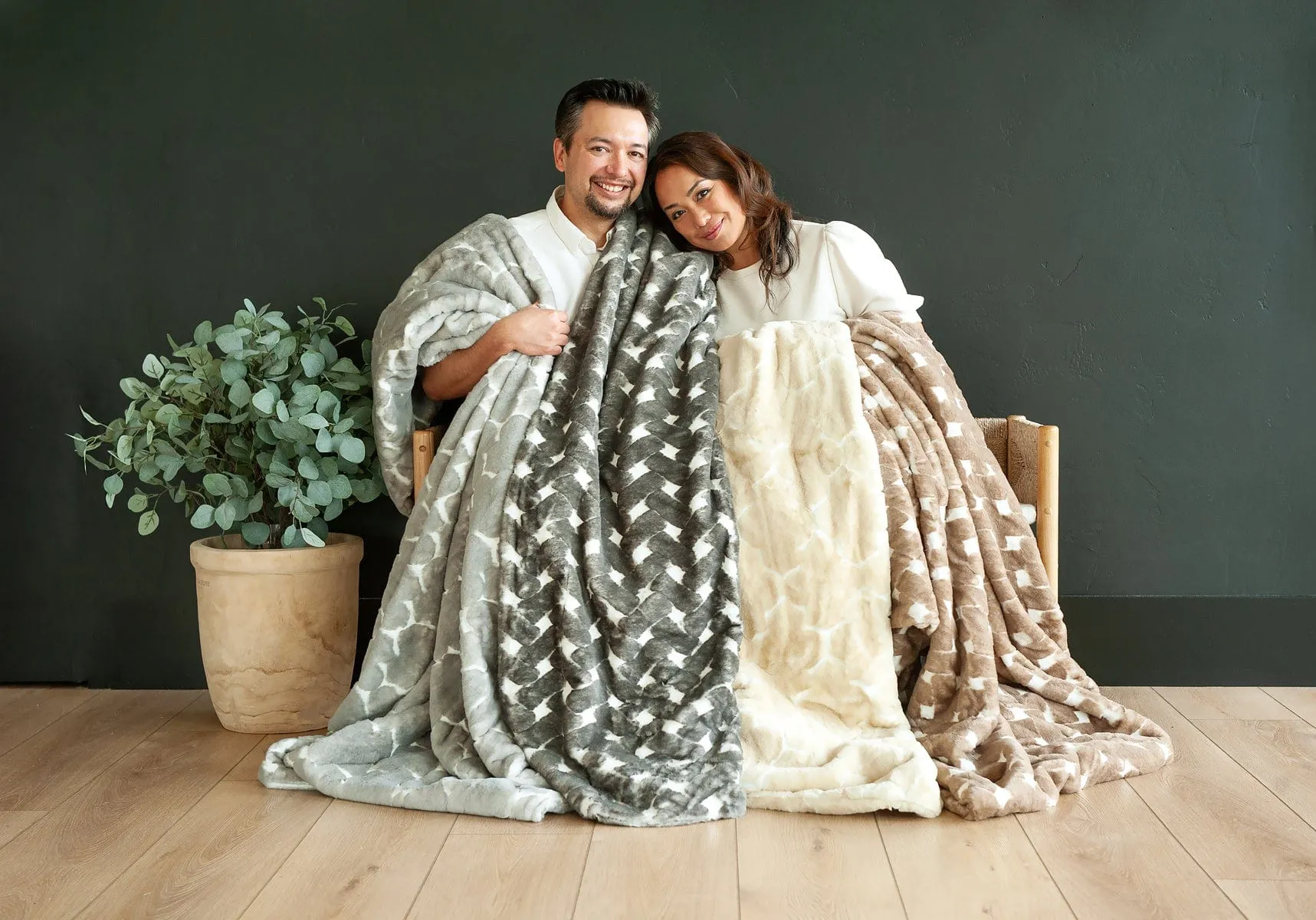 Embossed Ecru Blanket