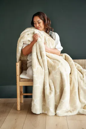 Embossed Ecru Blanket