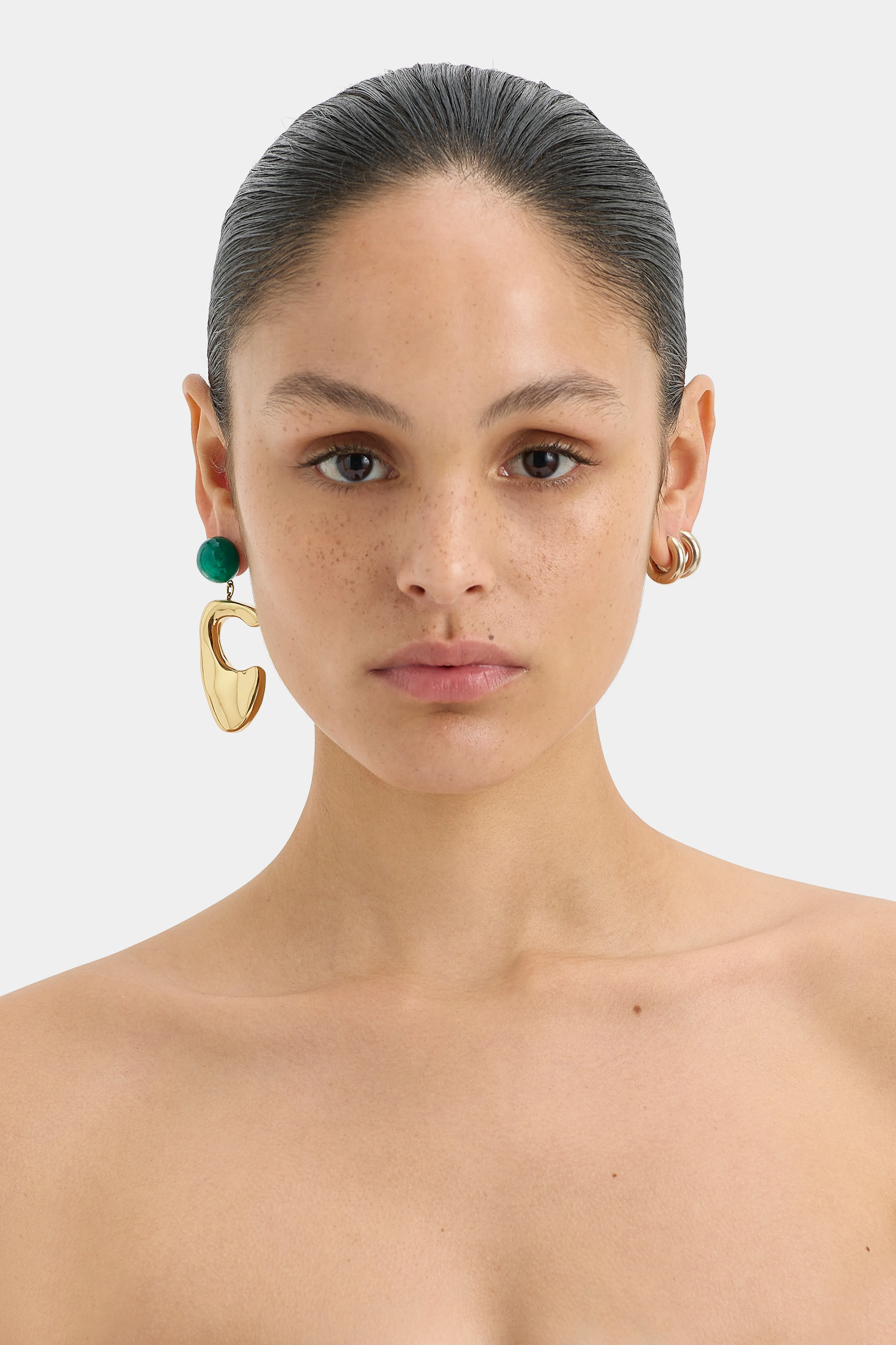 Frankie Green Abstract Earring