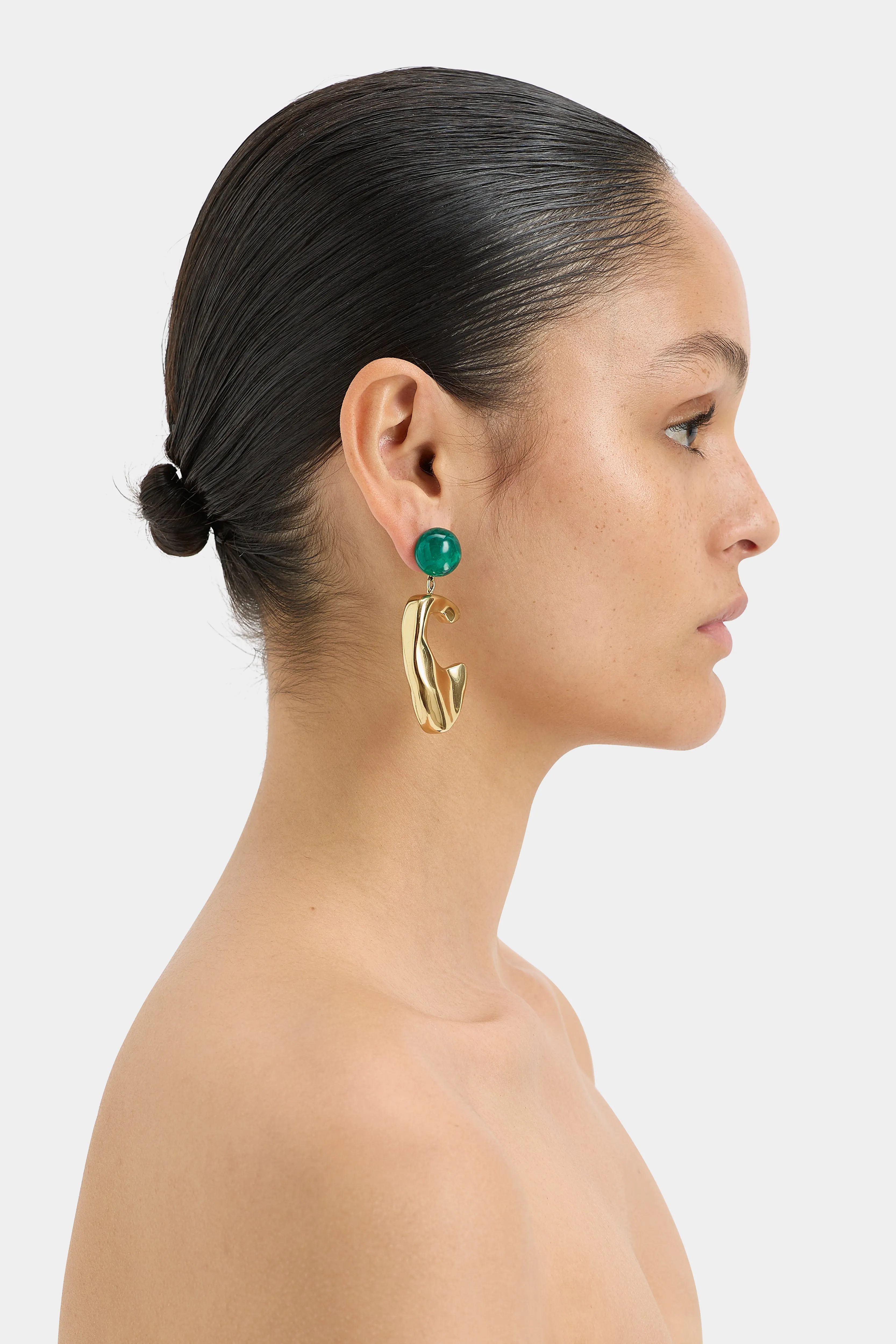 Frankie Green Abstract Earring