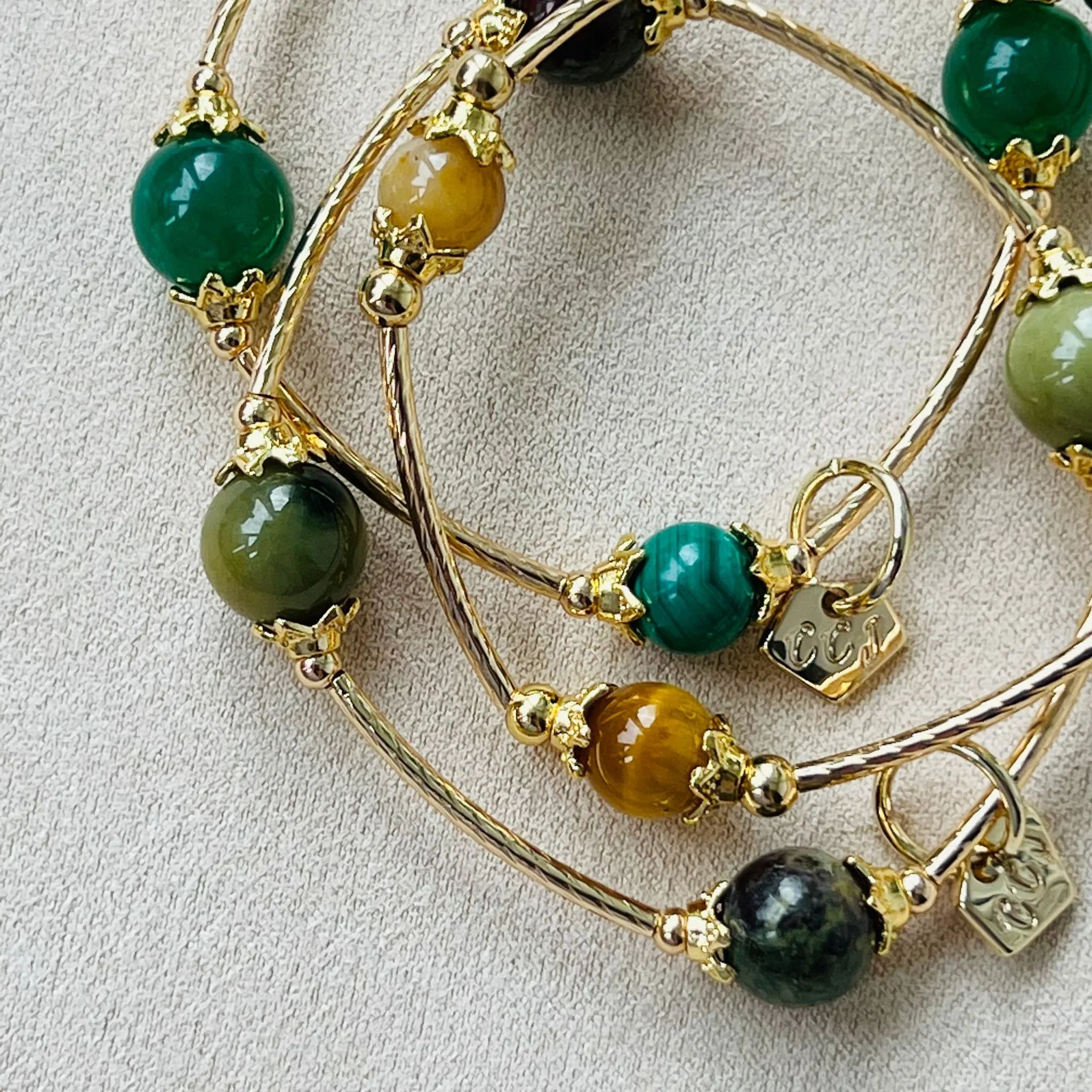 Green Aventurine & Malachite La Grace Bracelet