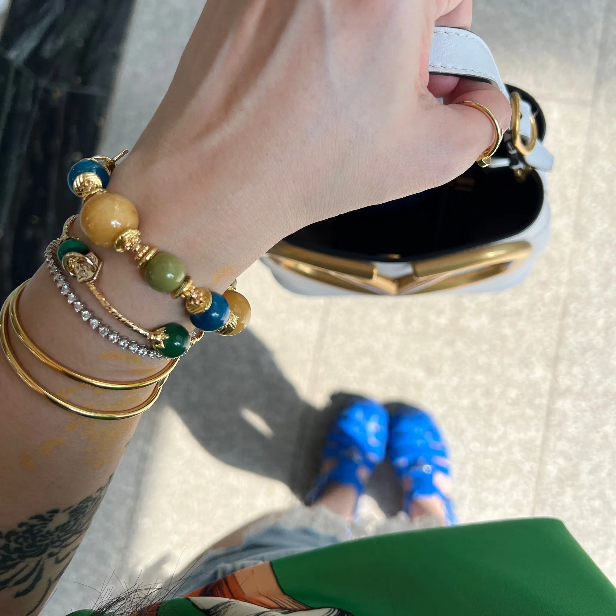 Green Aventurine & Malachite La Grace Bracelet