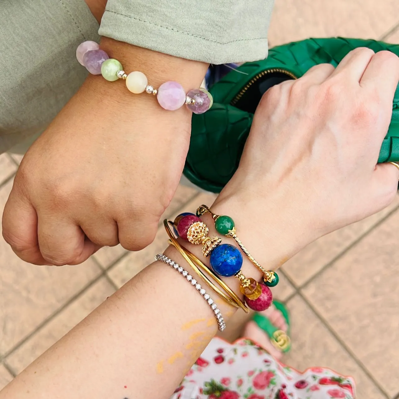 Green Aventurine & Malachite La Grace Bracelet