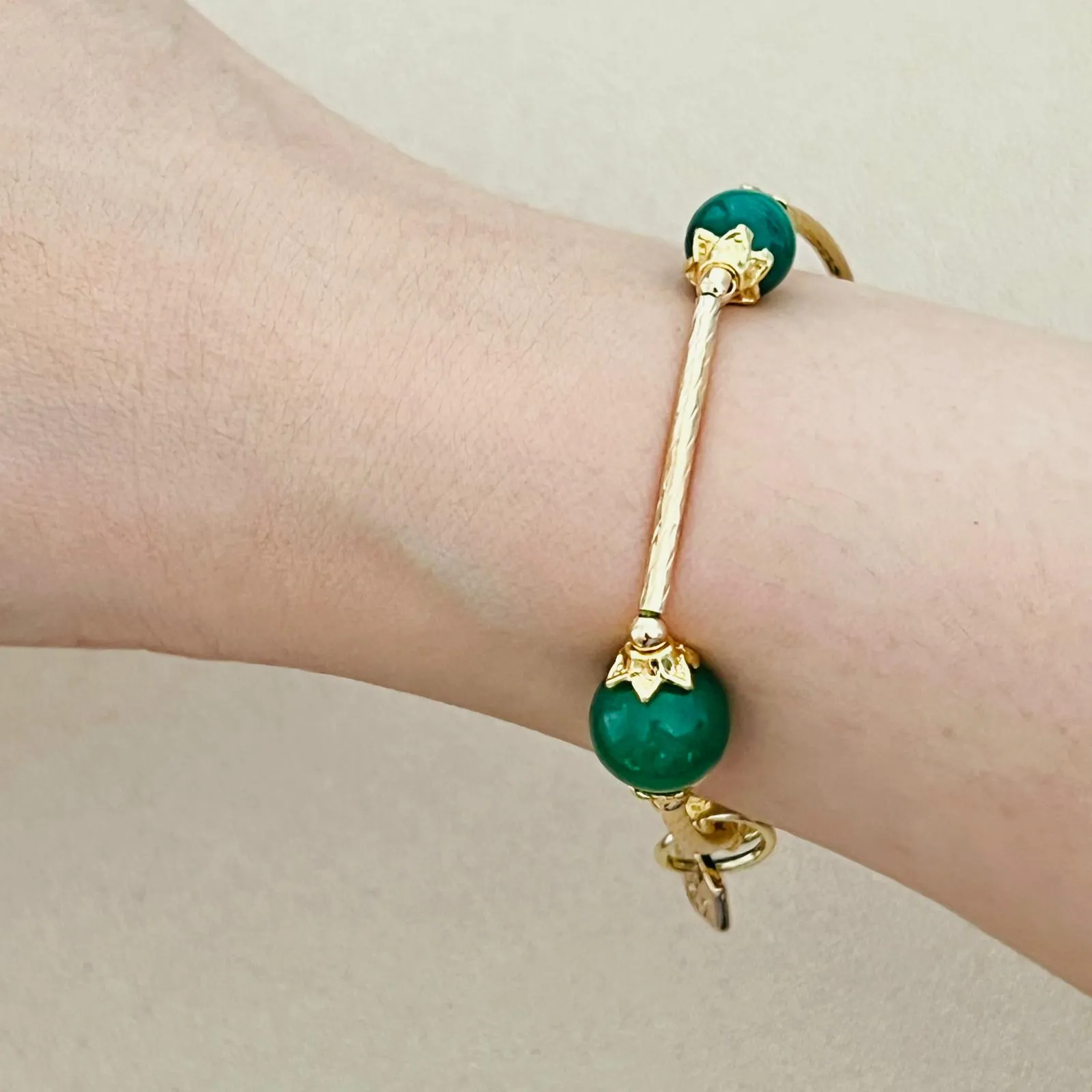 Green Aventurine & Malachite La Grace Bracelet