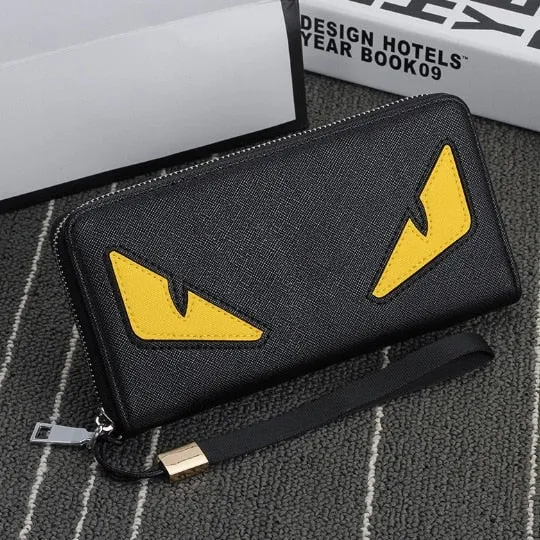 HENGSHENG Men Wallets PU Leather Men Purse Fashion Wallet Clutch Bag Long Male Wallet Hand Bag Card Holder carteira Coin Purses