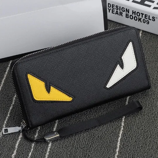 HENGSHENG Men Wallets PU Leather Men Purse Fashion Wallet Clutch Bag Long Male Wallet Hand Bag Card Holder carteira Coin Purses