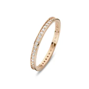 La Concorde Merle 14 karat rose gold ring with zirconia