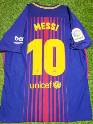 Messi Barcelona Aeroswift 2017 2018 Home PLAYER ISSUE Jersey Shirt XL SKU# 847190-457