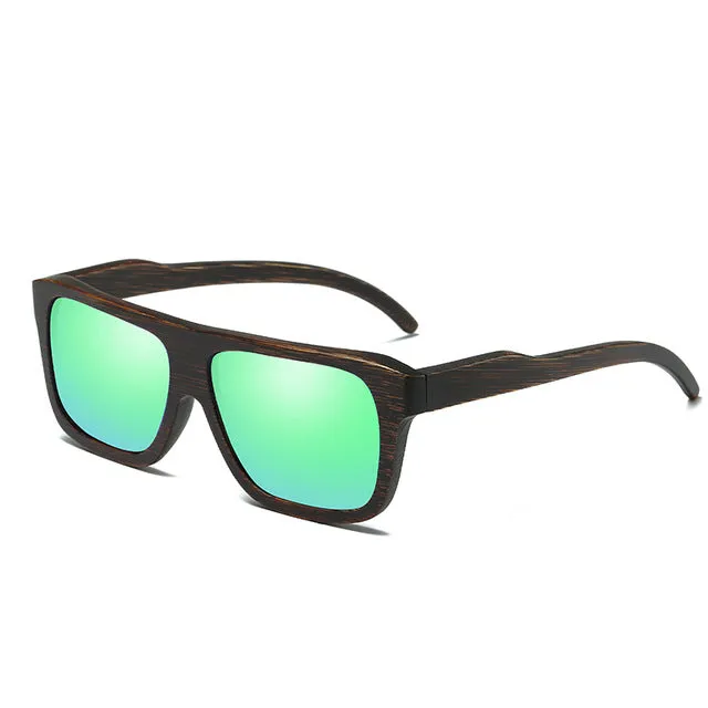 Retro style Wooden Frame Sunglasses