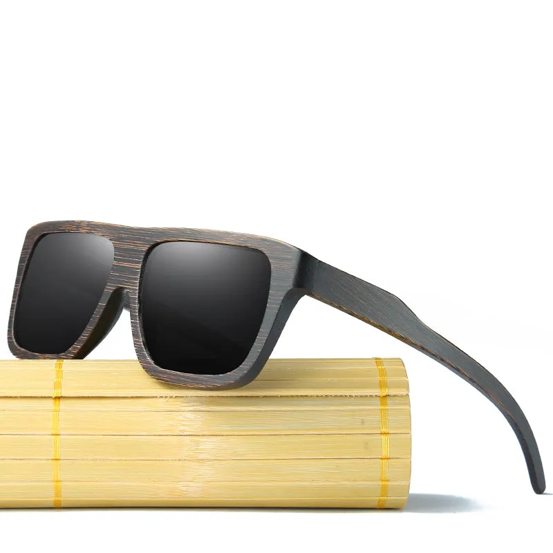 Retro style Wooden Frame Sunglasses