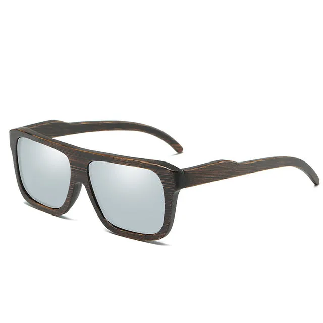 Retro style Wooden Frame Sunglasses