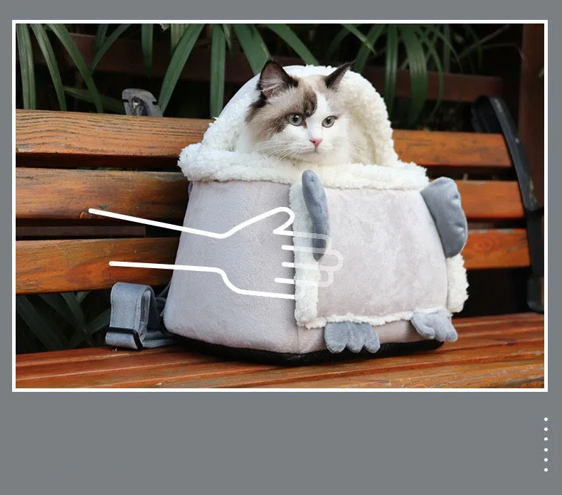 Shoulder Cat Backpack Cute Korean Dog / Mochila de hombro con forma de gato y bonito perro coreano