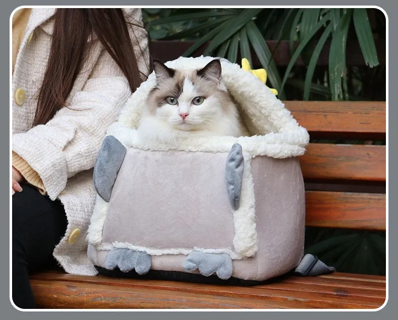 Shoulder Cat Backpack Cute Korean Dog / Mochila de hombro con forma de gato y bonito perro coreano