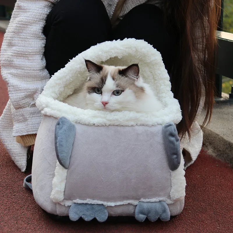 Shoulder Cat Backpack Cute Korean Dog / Mochila de hombro con forma de gato y bonito perro coreano