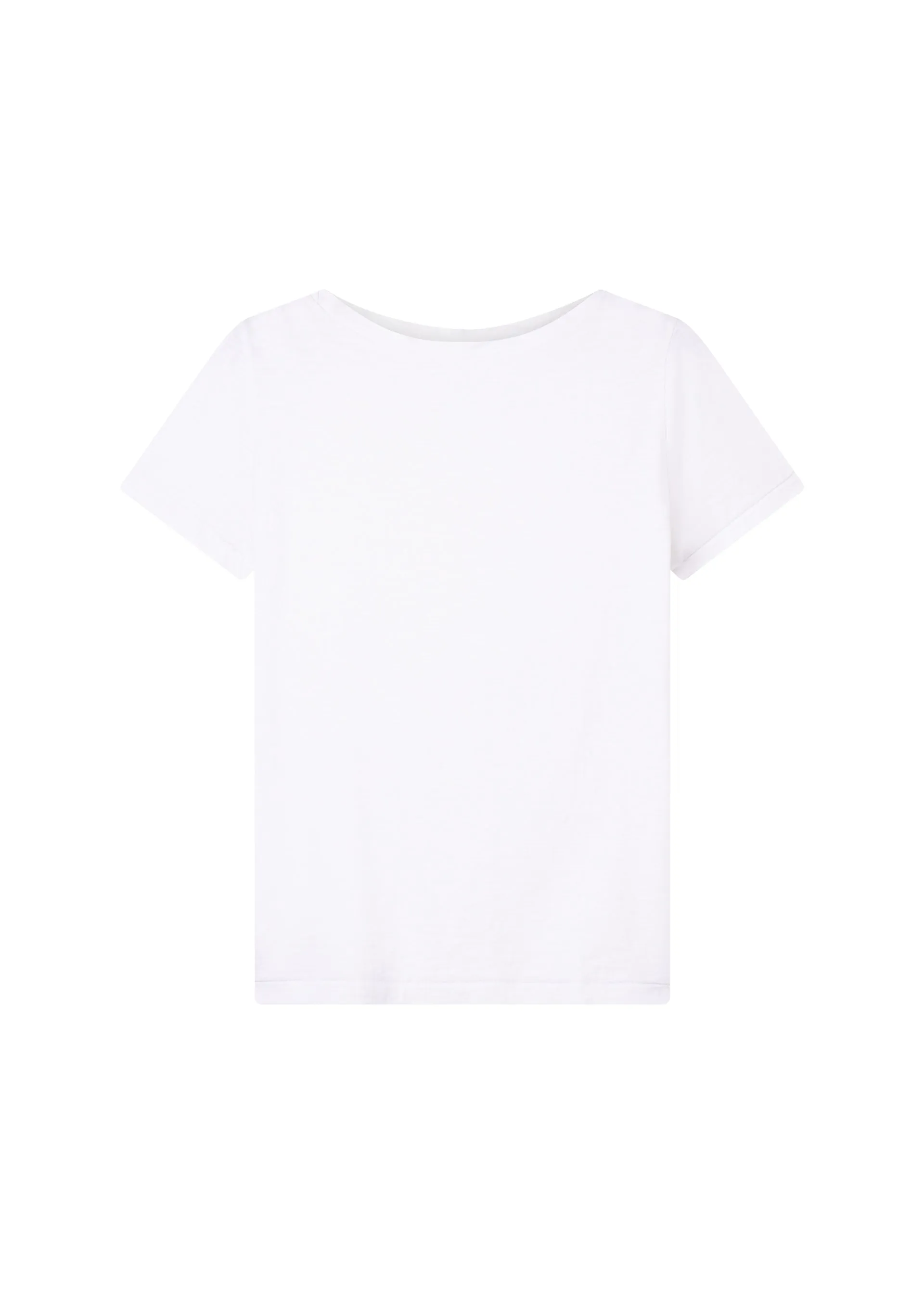 T-shirt collo a barchetta