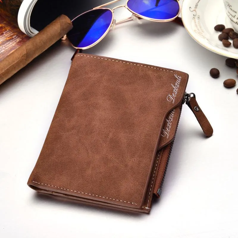 Wallet  Carteira masculina cartera portfel Leather Wallets Carteiras Monedero Hombre Billeteras Monnaie Homme Small Mens purse