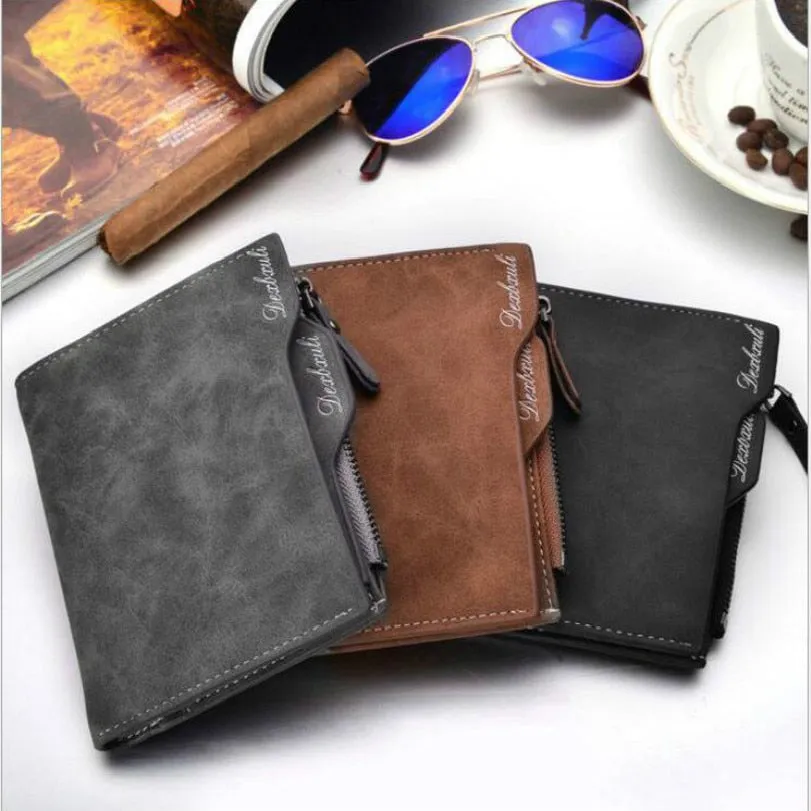 Wallet  Carteira masculina cartera portfel Leather Wallets Carteiras Monedero Hombre Billeteras Monnaie Homme Small Mens purse