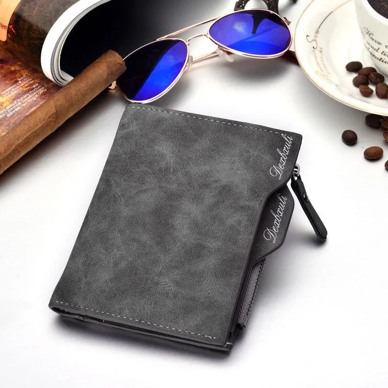 Wallet  Carteira masculina cartera portfel Leather Wallets Carteiras Monedero Hombre Billeteras Monnaie Homme Small Mens purse