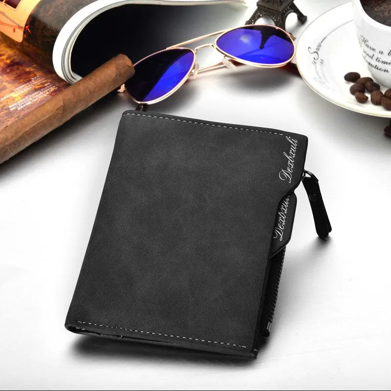 Wallet  Carteira masculina cartera portfel Leather Wallets Carteiras Monedero Hombre Billeteras Monnaie Homme Small Mens purse